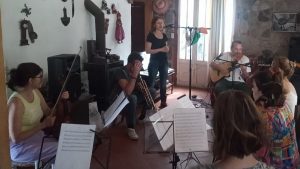 Música y experimentación en Mendiolaza ensayo